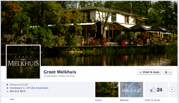 Groot Melkhuis Facebook Page